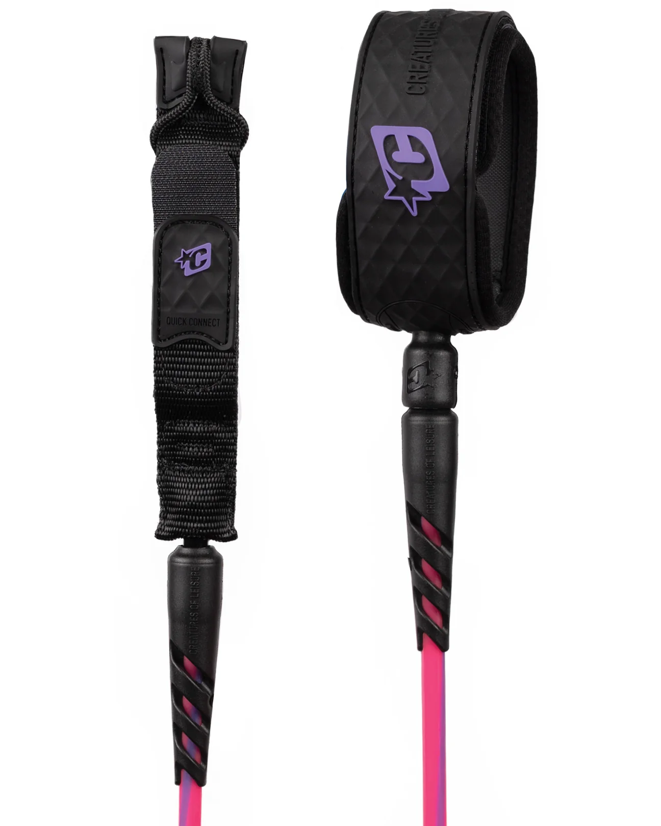Reliance 2.0 Standard Duty 6ft Leash - Bubblegum Twist Black