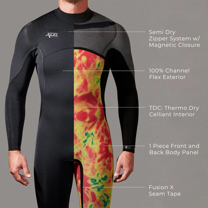 Comp X 3/2mm Long Sleeves Steamer - Black