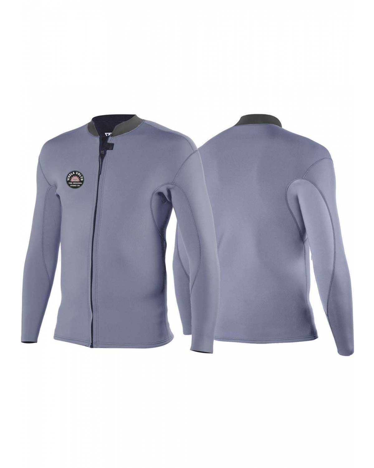 2mm Solid Sets Front Zip Jacket - Dusty Lilac - M