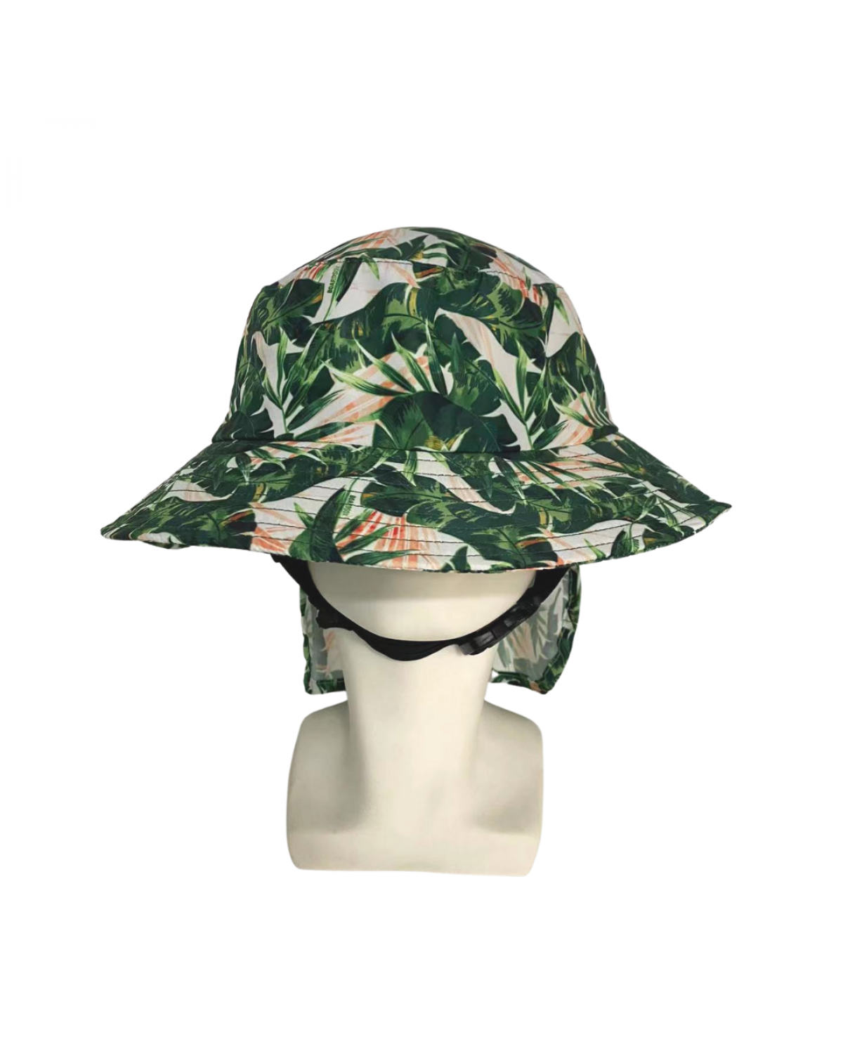 Boardsox Green Leaf Surf Hat front on mannequin