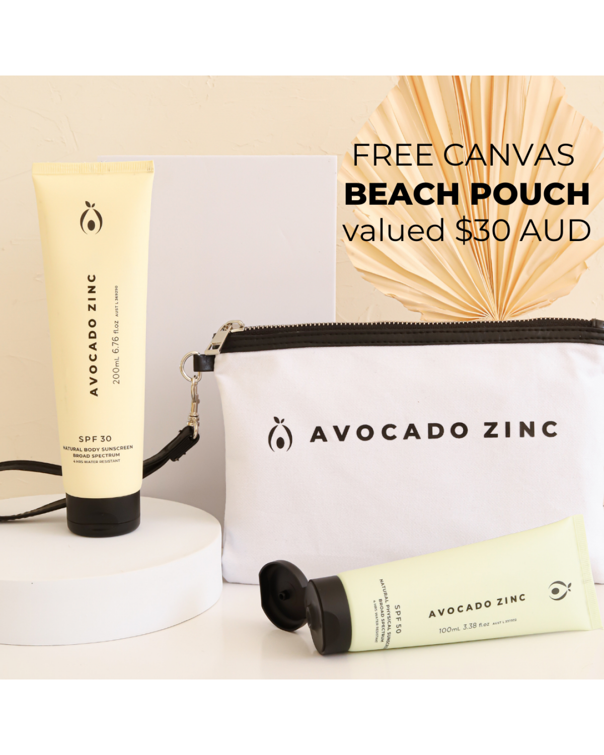 Avocado Zinc Sunscreen Bundle packaging