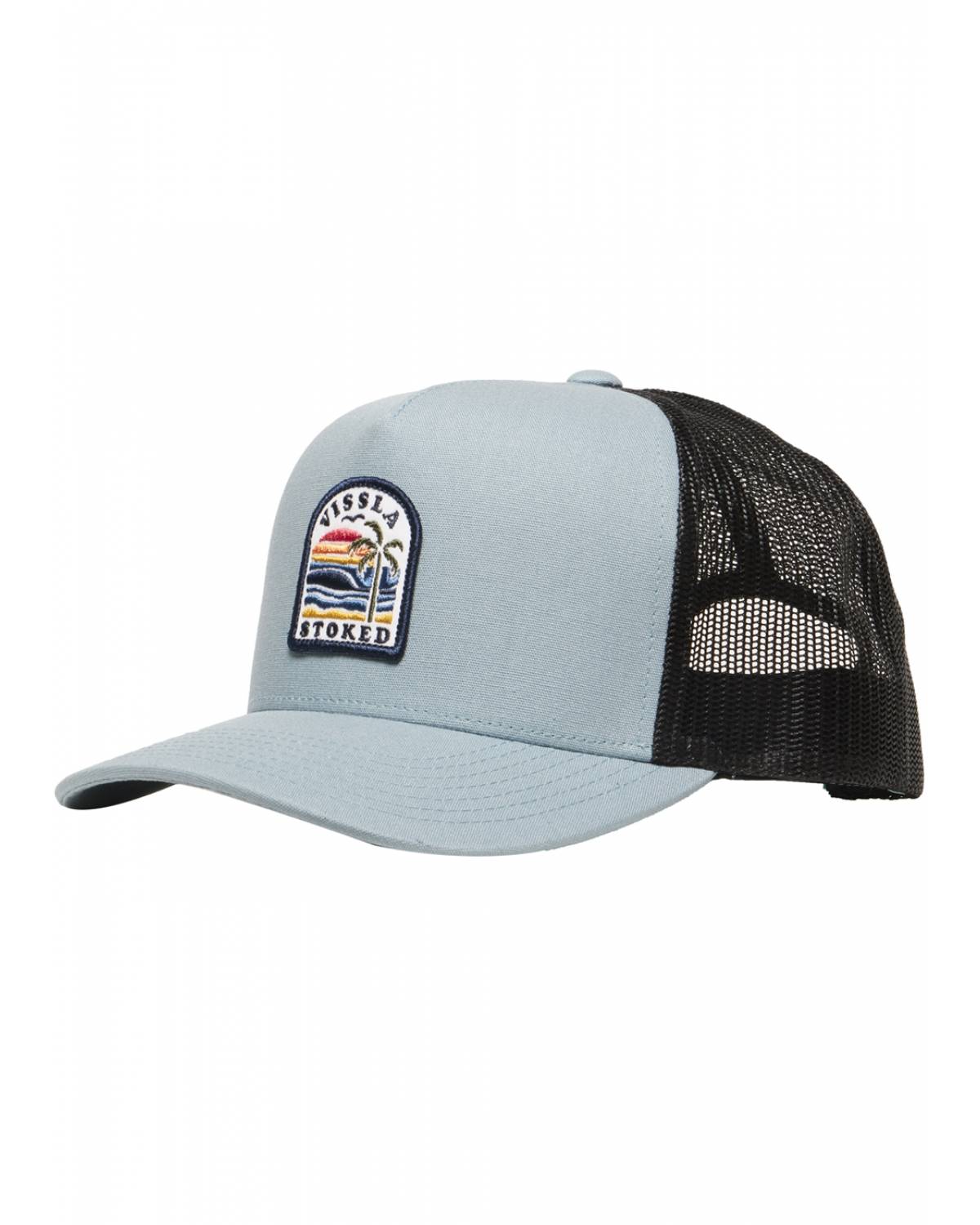 Vissla Solid Sets Eco Trucker - Stone Blue front