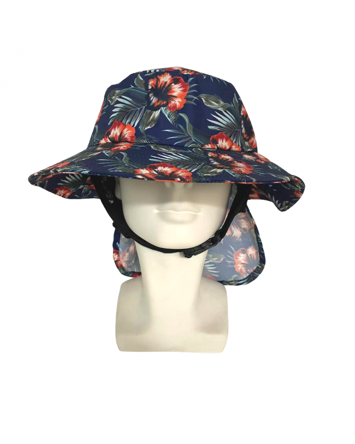 Boardsox Hawaiian Surf Hat front on mannequin