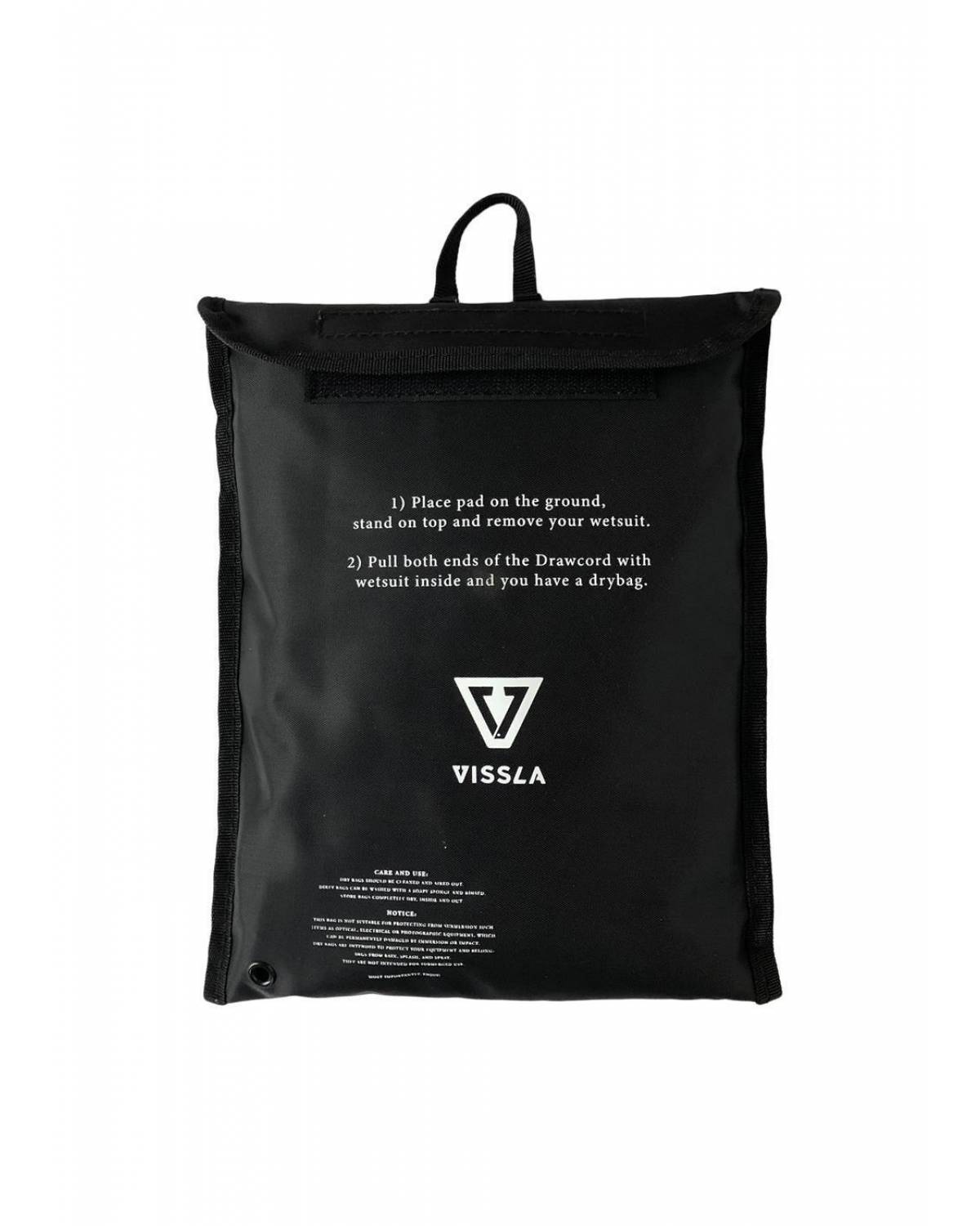 Vissla Changing Pad - Black - package directions