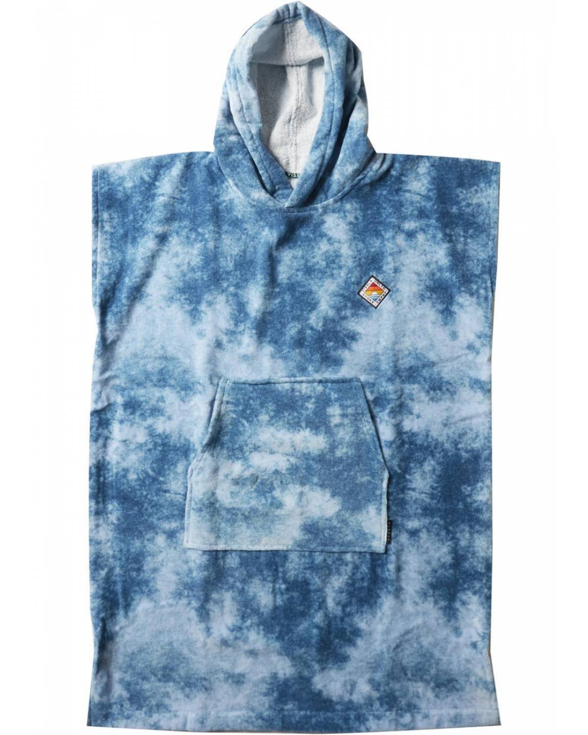 Vissla Changing Towel Poncho - Blue Tie Dye