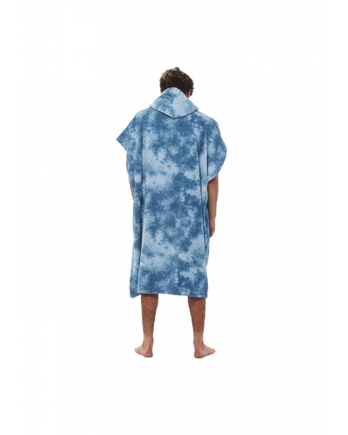Vissla Changing Towel Poncho - Blue Tie Dye