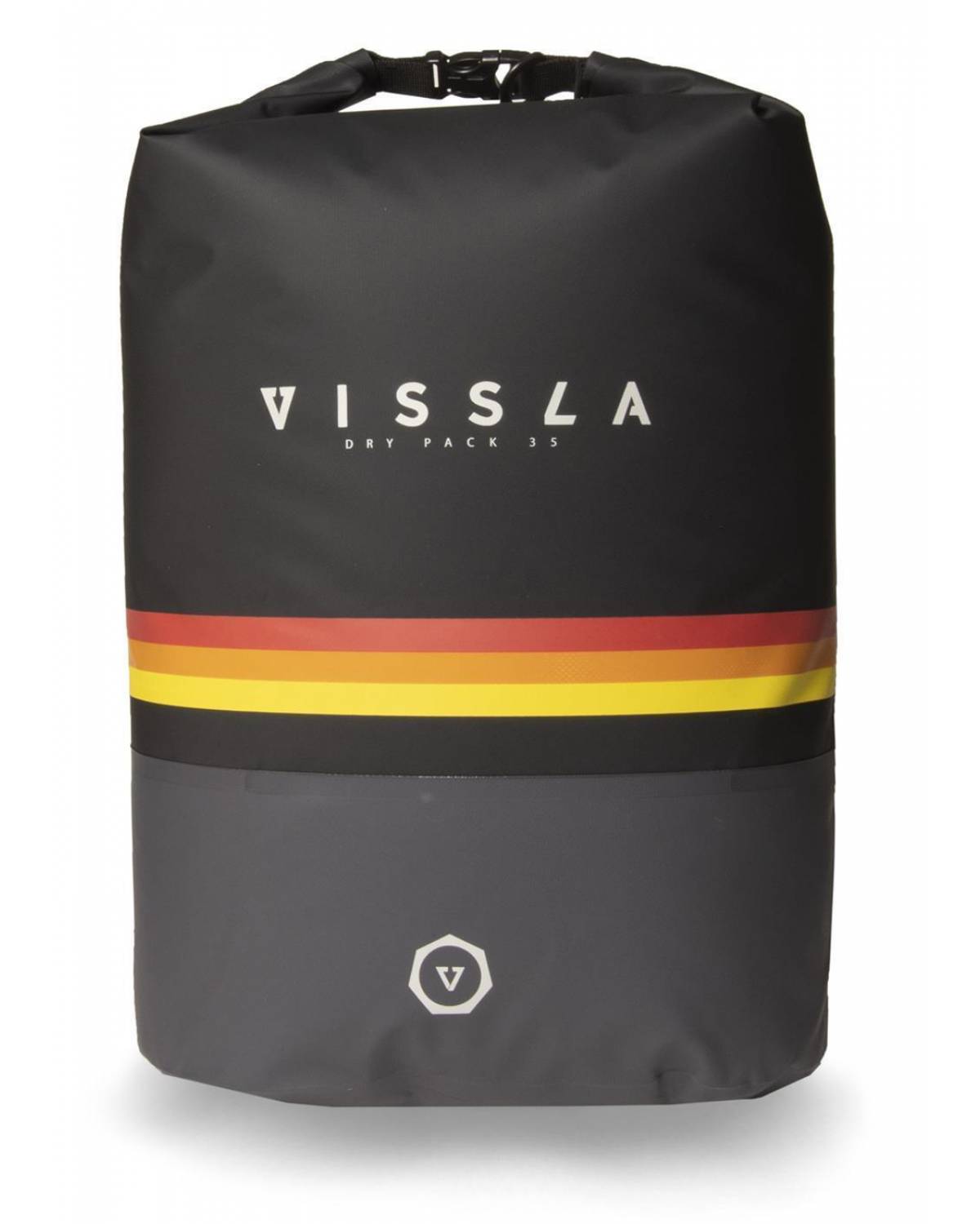 Vissla 7 Seas 35L Dry Backpack - Black 3 front