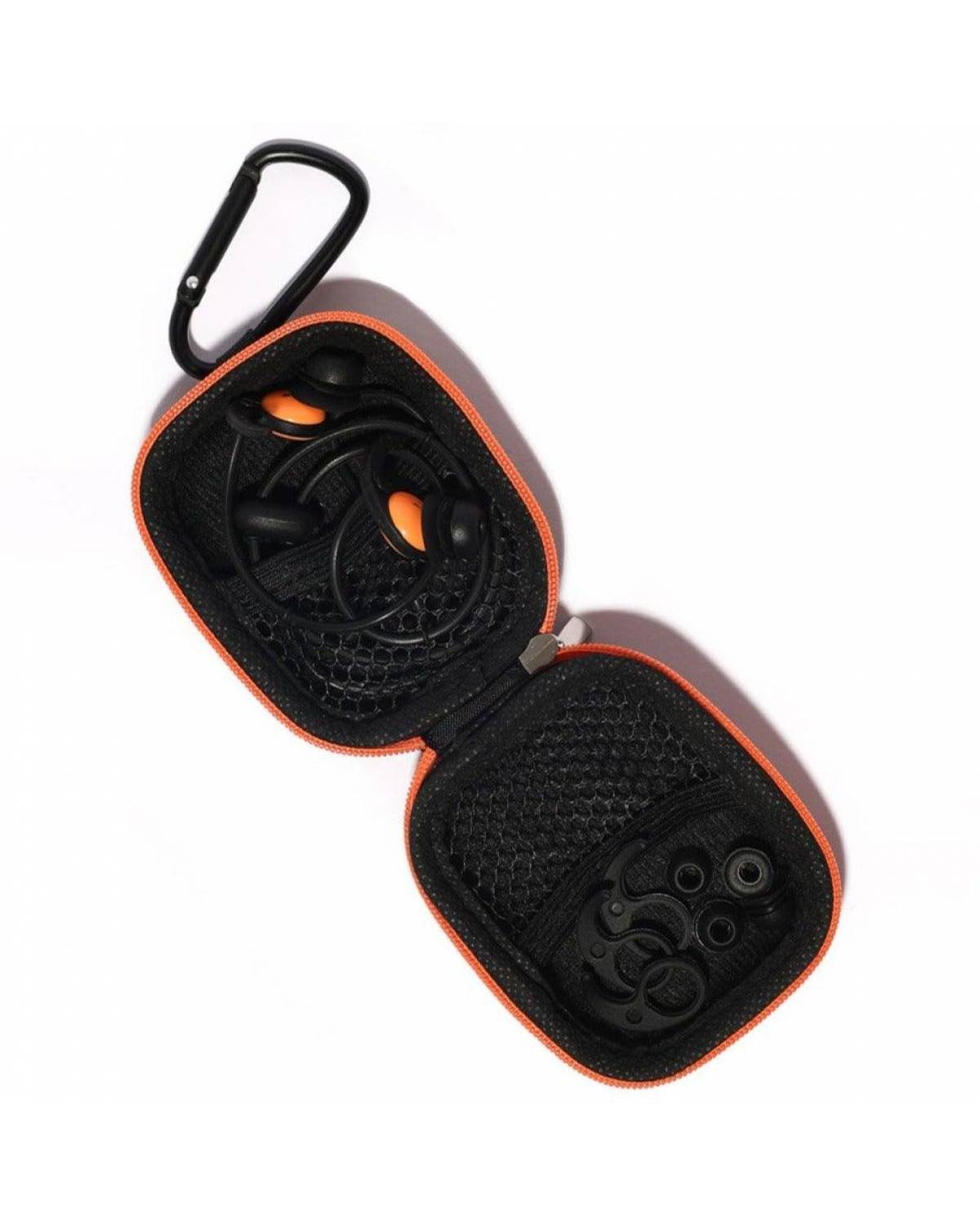 Models & Surf Surf Ear Plugs v3 - Black inside the pouch