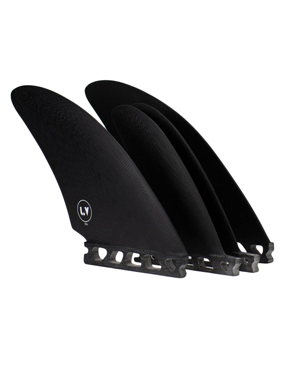 LVfins SB Quad Keel Set - Black