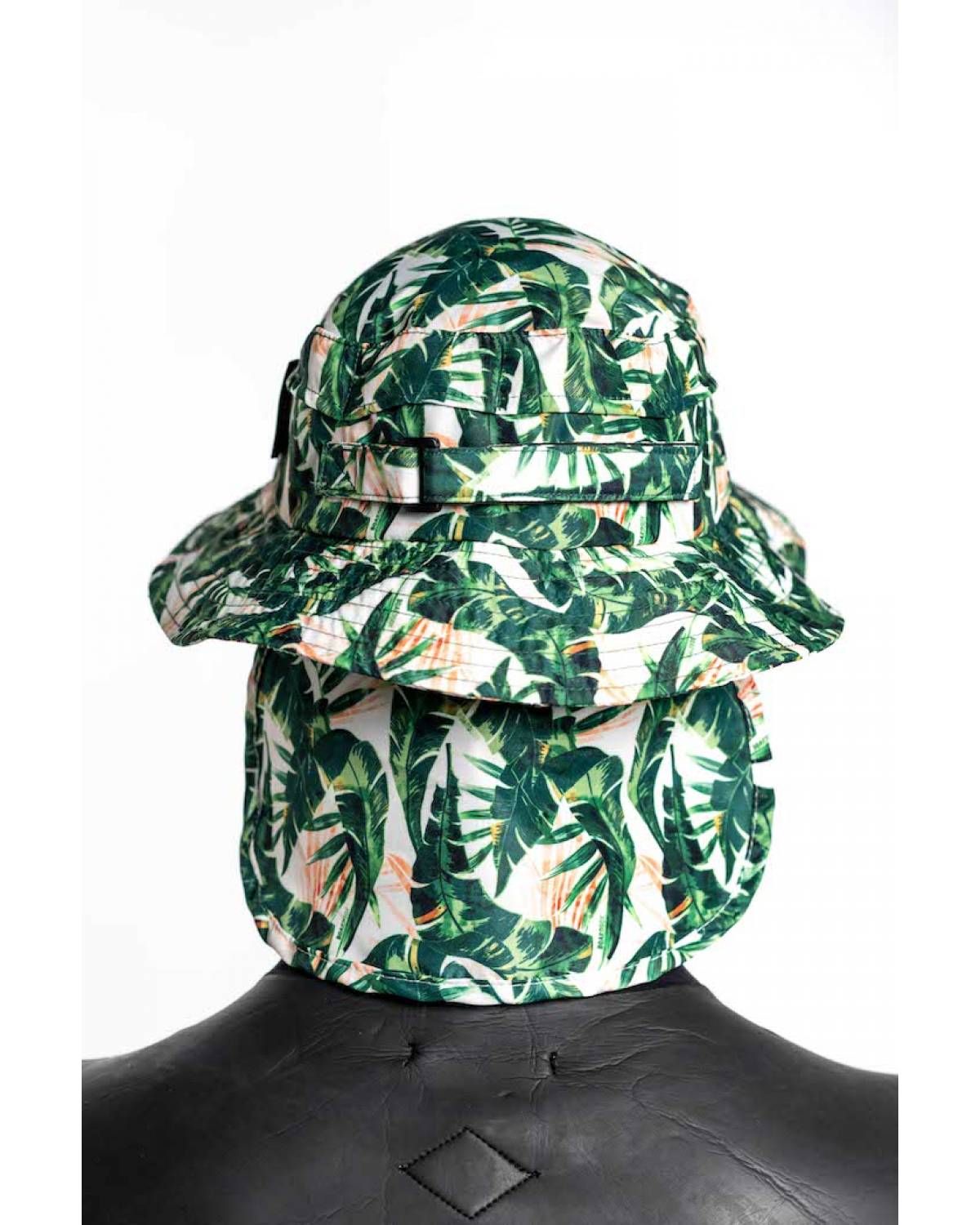 Boardsox Green Leaf Surf Hat back on model