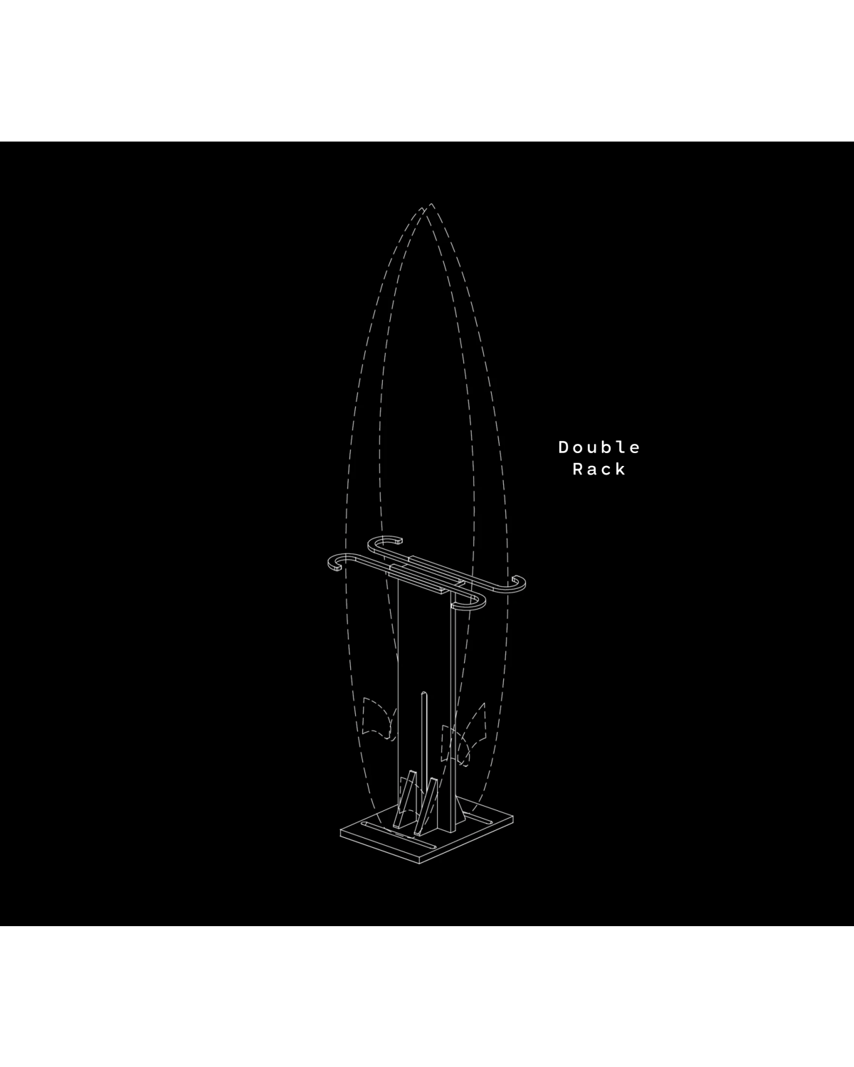 Ghost Racks Free Standing Single Surfboard Rack - product