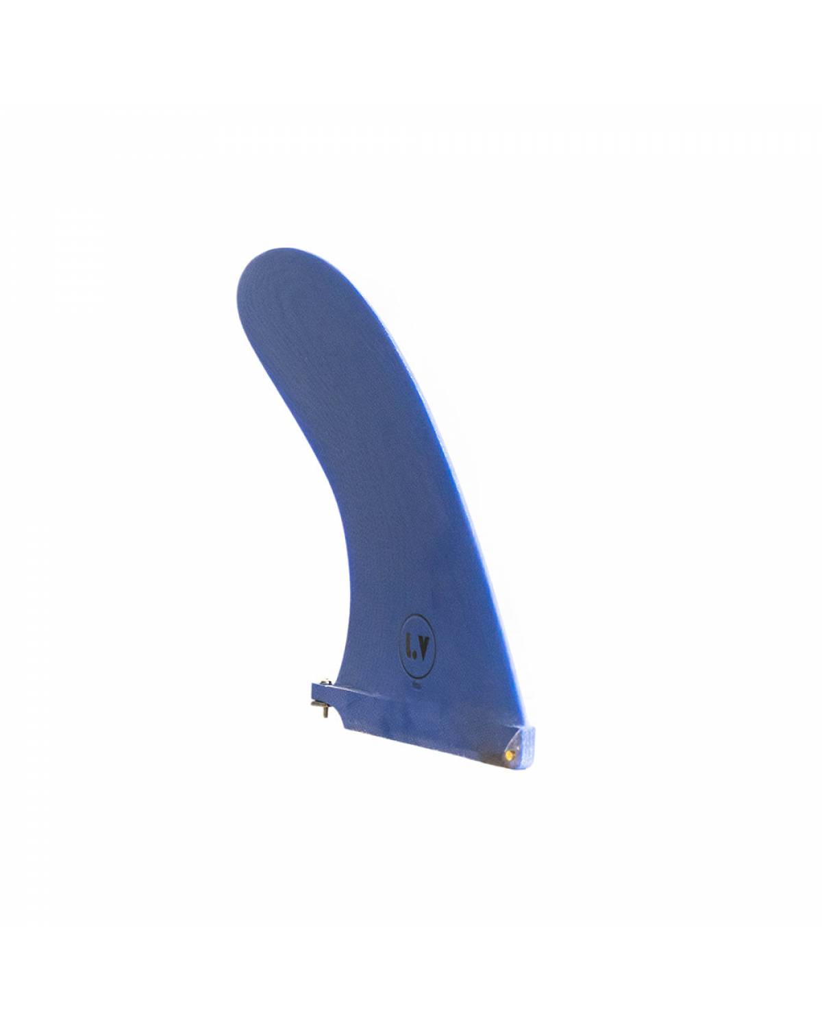 LV Fins LB Half Bell Raked Pivot 10" Single Fin - Blue 4