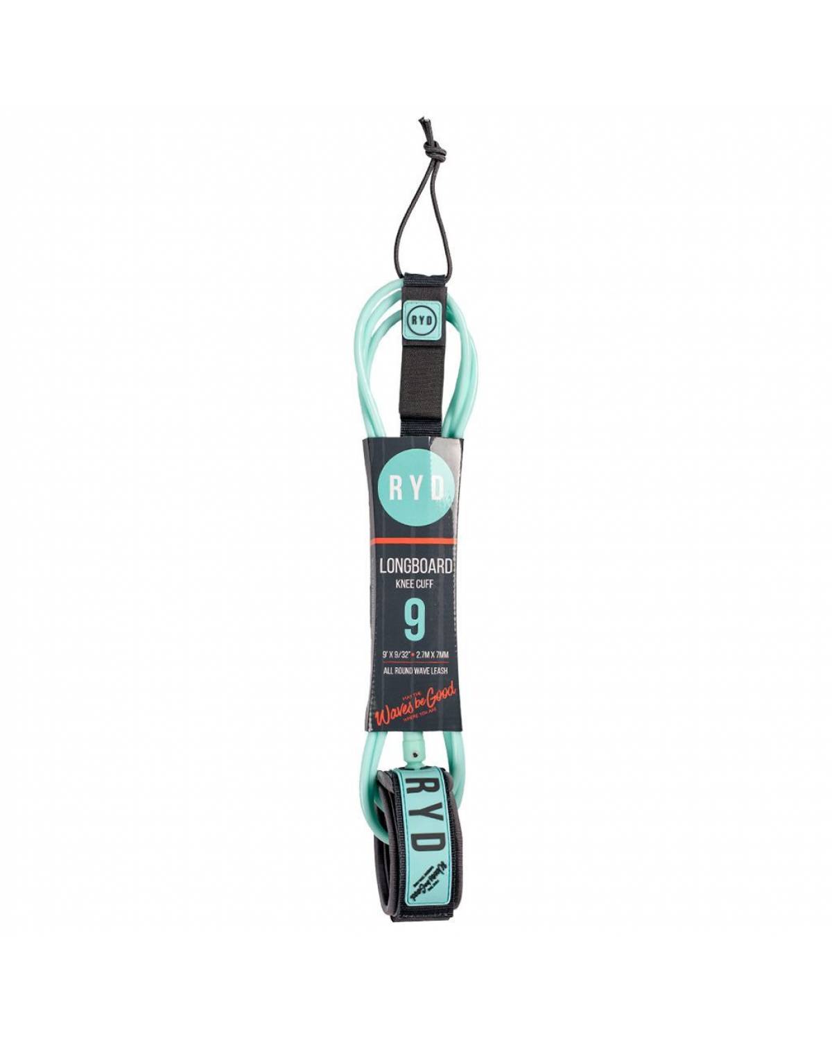 9ft Longboard Knee 7mm - Aqua/Grey