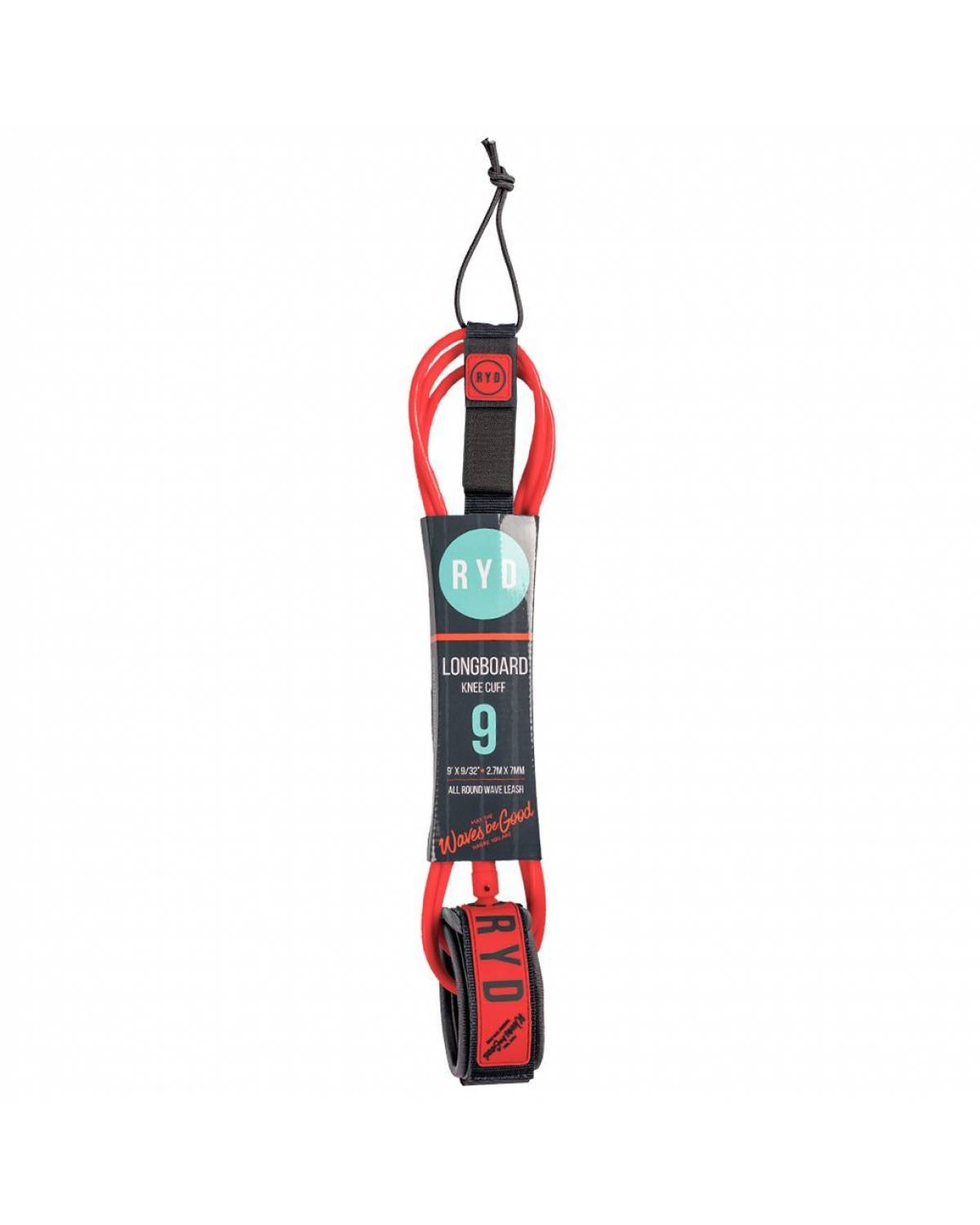 9ft Longboard Knee 7mm - Coral/Grey
