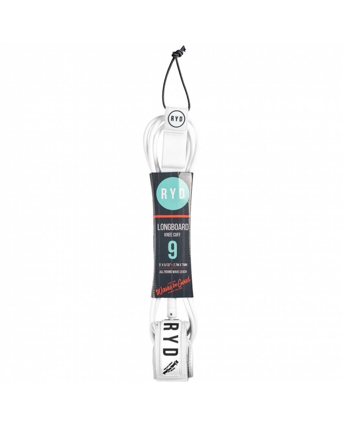 9ft Longboard Knee 7mm - White