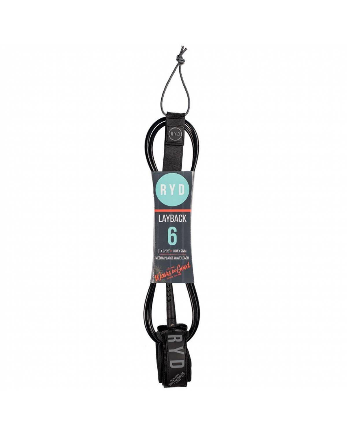 6ft Layback 7mm - Black
