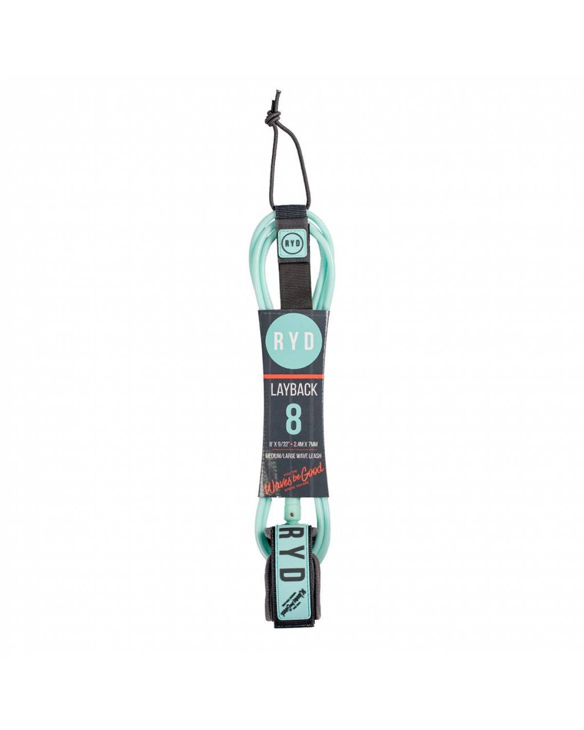 8ft Layback 7mm - Aqua/Grey