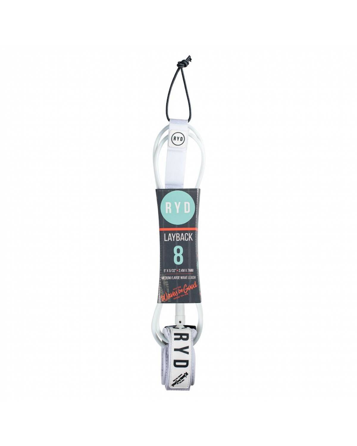 8ft Layback 7mm - White