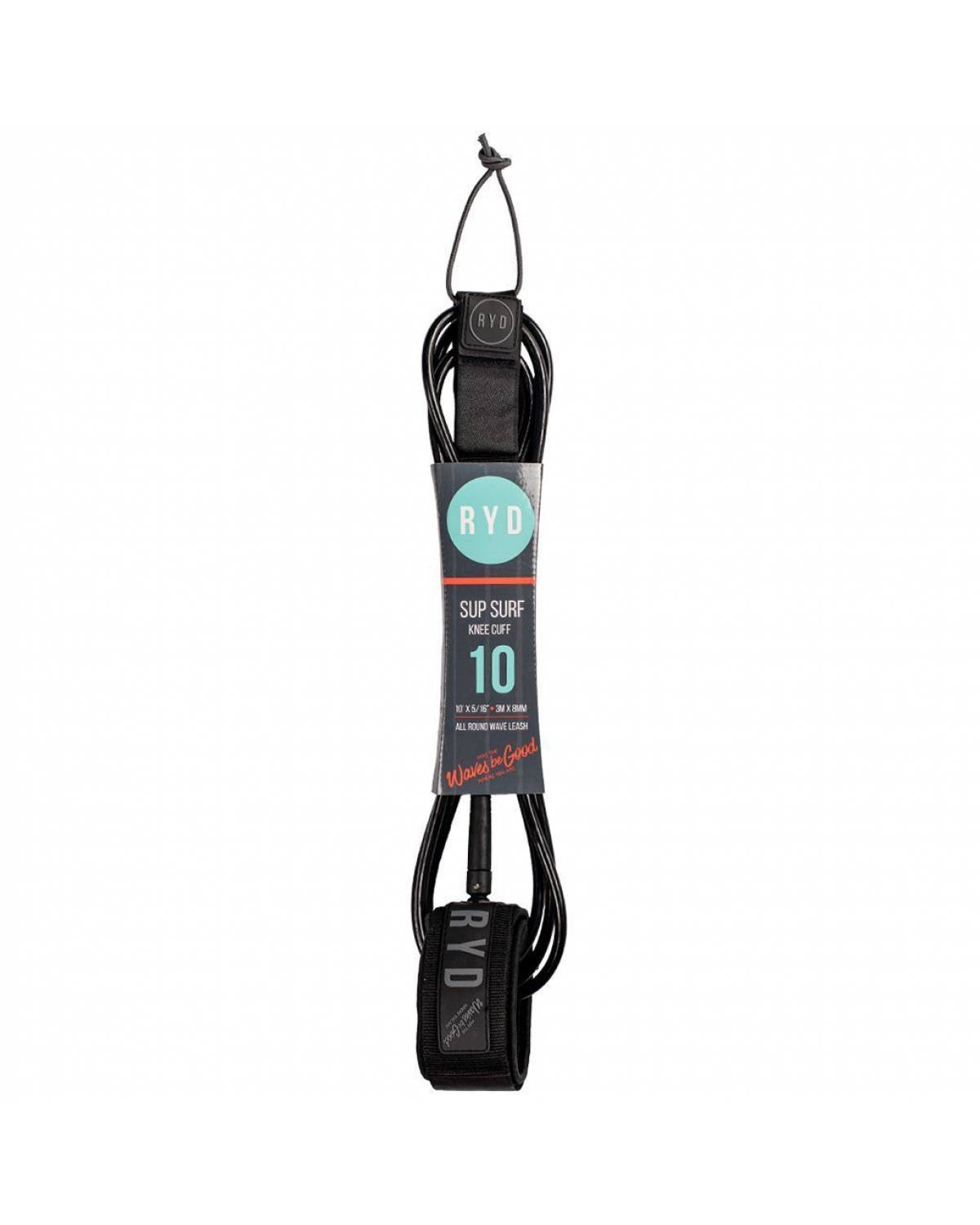 10ft Longboard Knee 8mm - Black