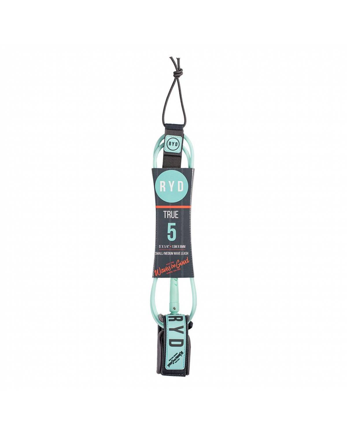 5ft True 6mm - Aqua/Grey