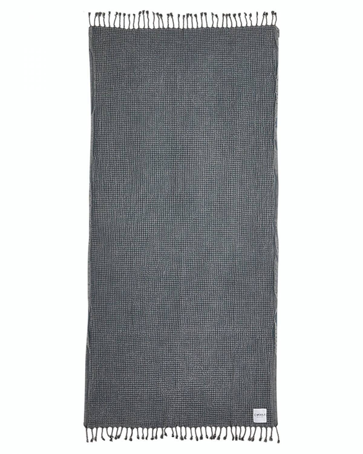 OZoola Waffle Beach Towel - Charcoal