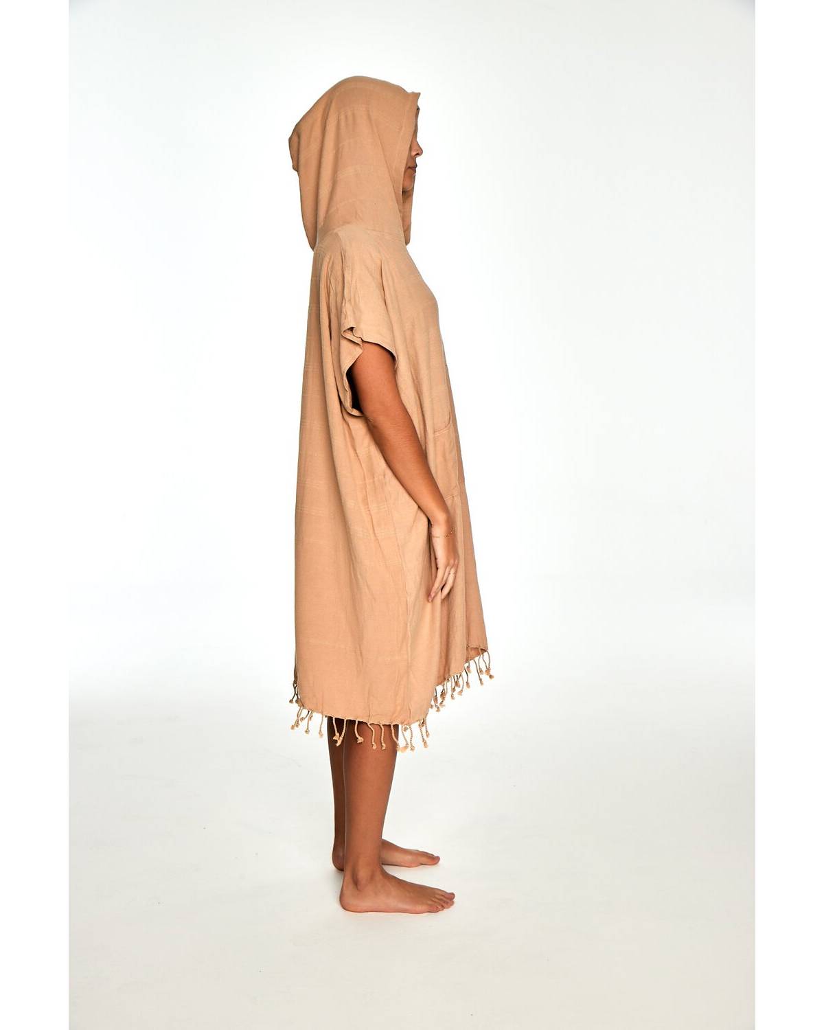OZoola Surf Poncho - Sand on model side
