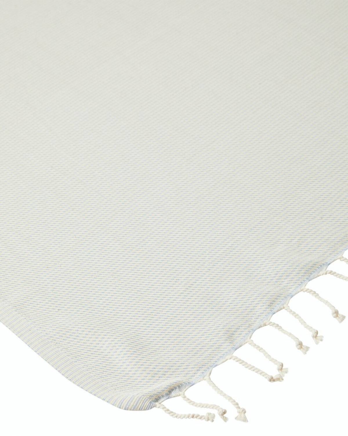 OZoola Original Turkish Towel - Baby Blue trim