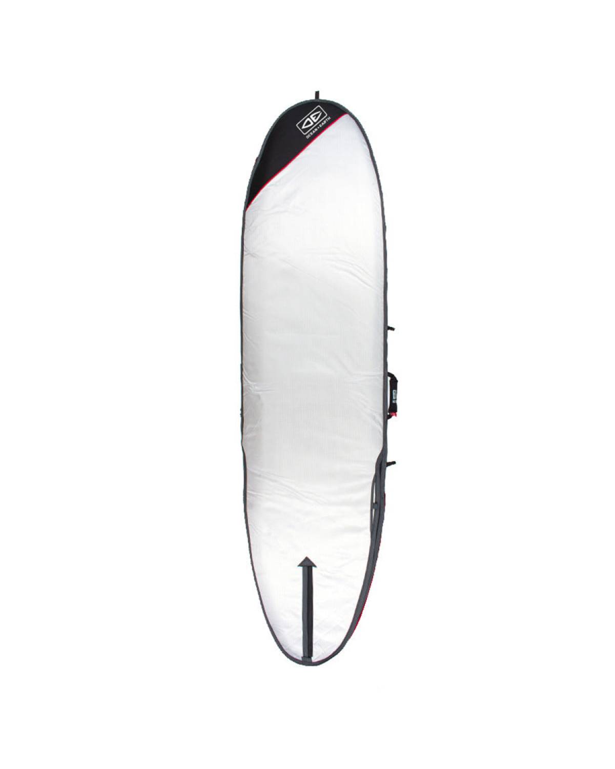 Aircon Longboard Cover - Black/Red / 8'0"