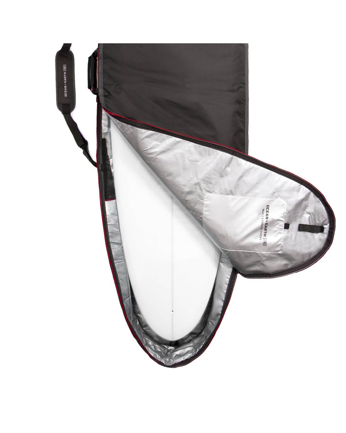 Aircon Longboard Cover - Silver / 8'0"