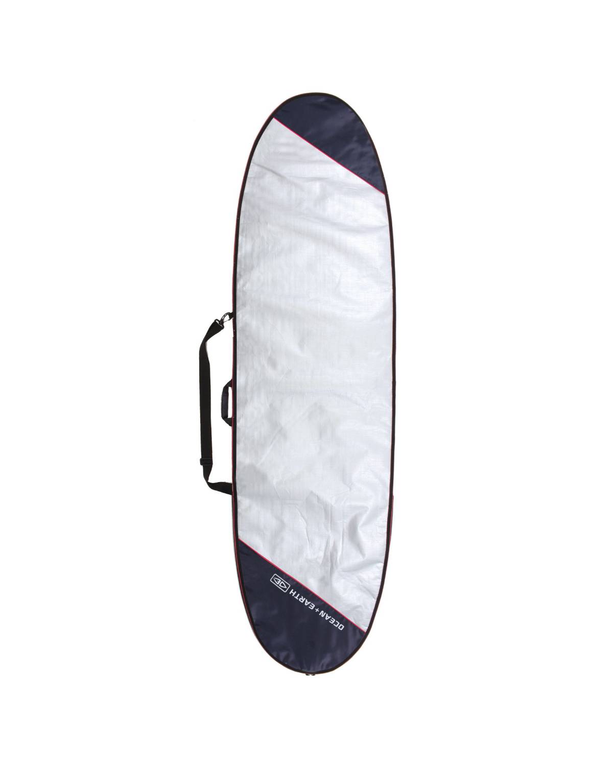 Barry Basic Longboard Cover - Black/Red / 8'0"