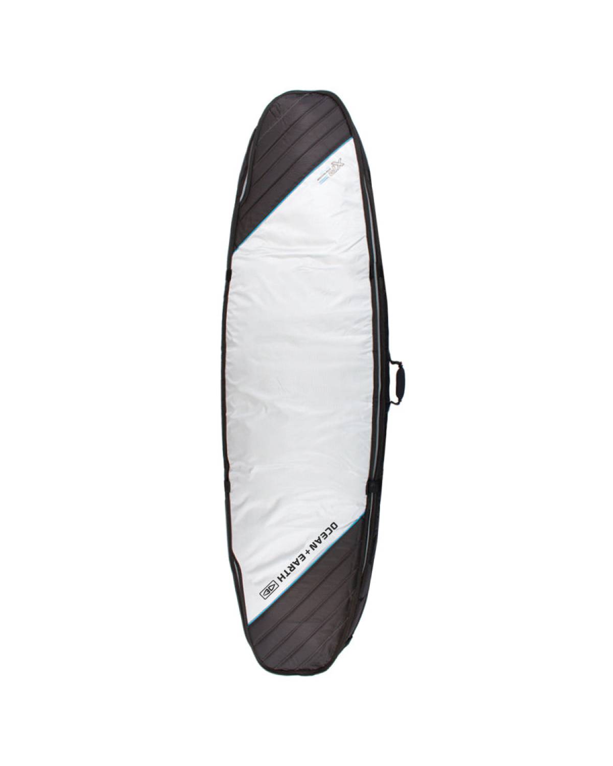 Double Compact Shortboard Cover - Silver / 6'8"