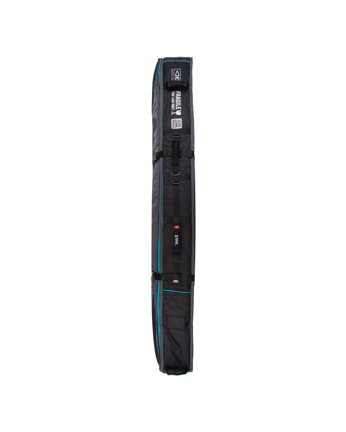 Triple Wheel Shortboard Cover - Black/Blue / 7'6"