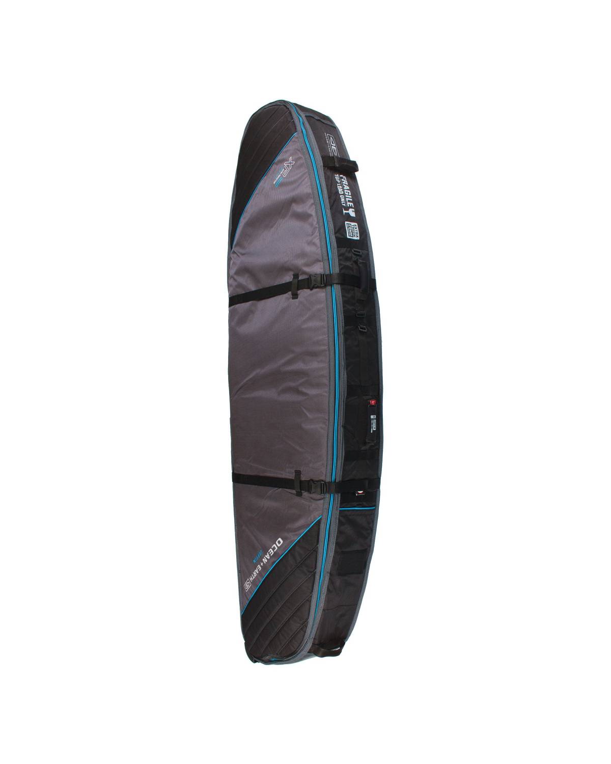 Triple Wheel Shortboard Cover - Black/Blue / 7'6"