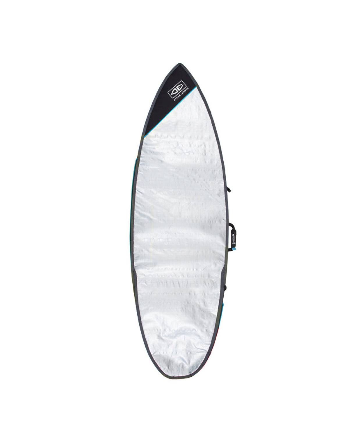 Compact Day Shortboard Cover - Silver / 7'0"