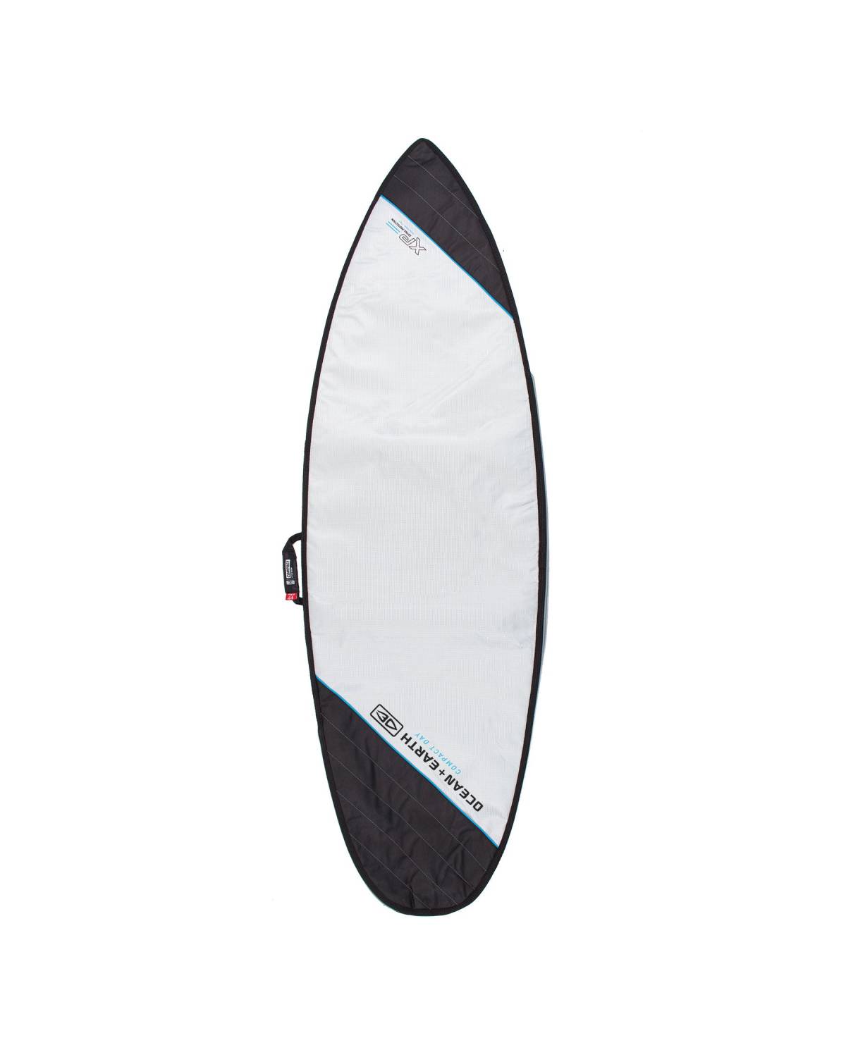 Compact Day Shortboard Cover - Silver / 6'0"