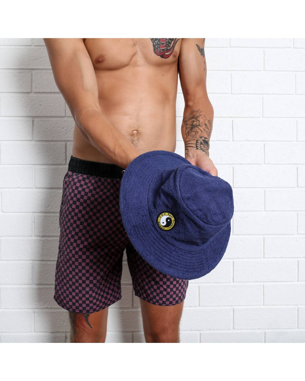 T&C Terry Beach Hat - Navy