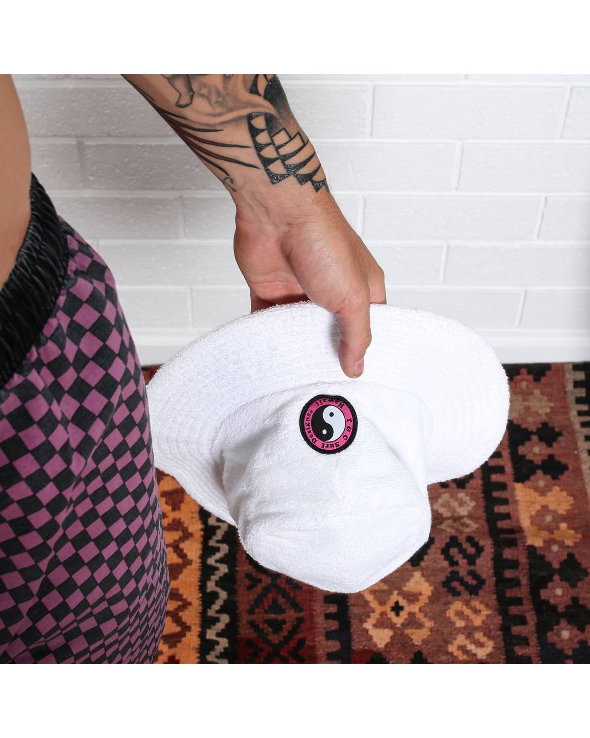 T&C Terry Beach Hat - White