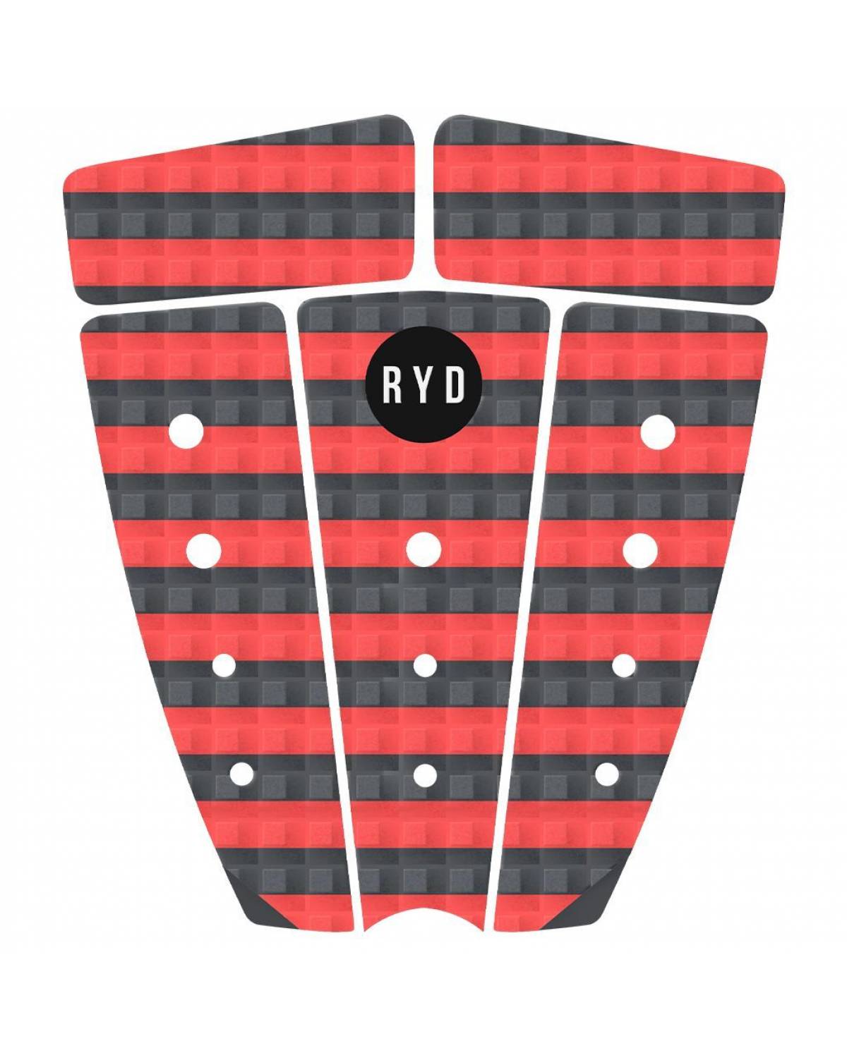 Roboto 5 Piece Traction Square Groove - Red Stripes