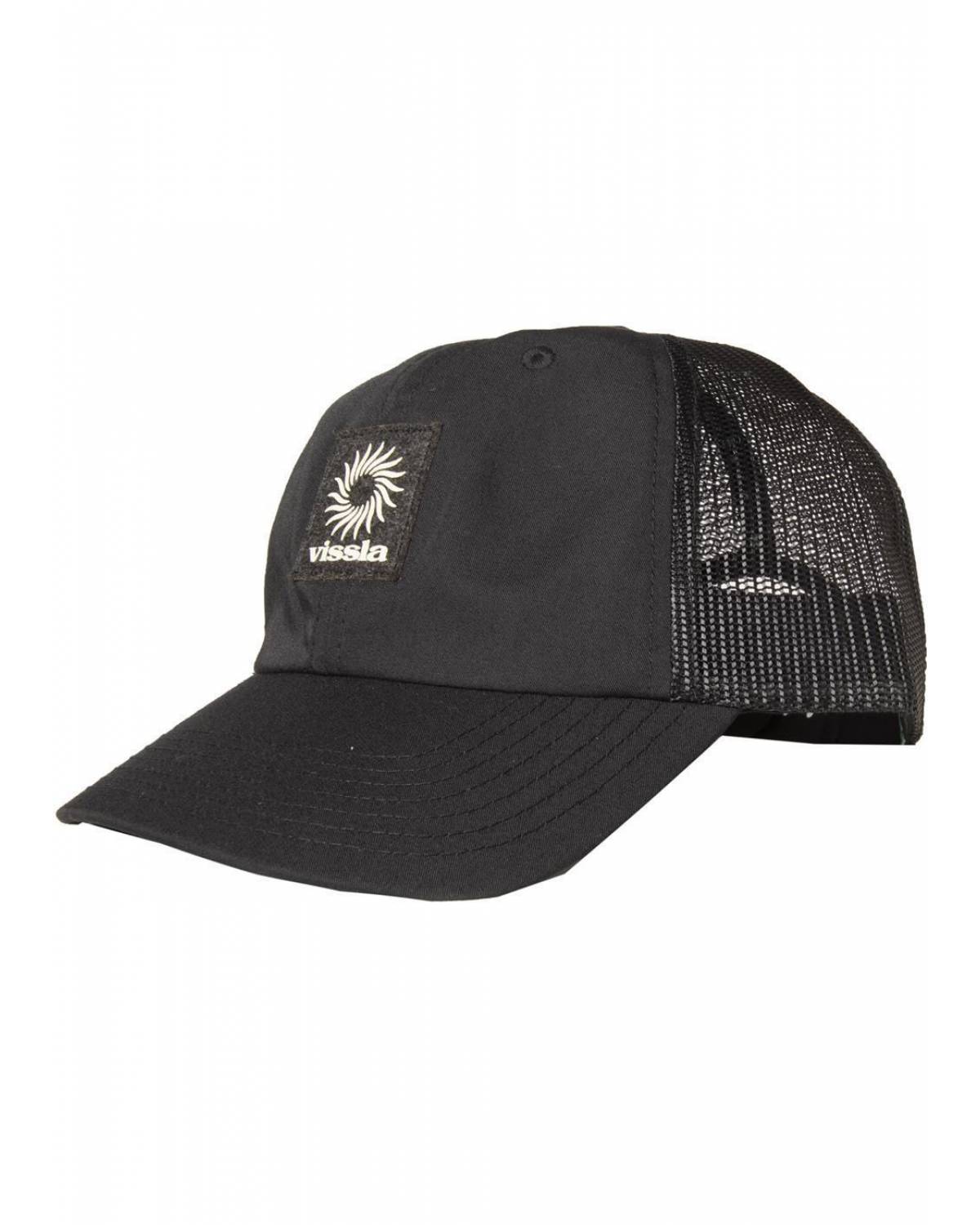 Vissla Pin Wheel Eco Trucker Hat - Black front