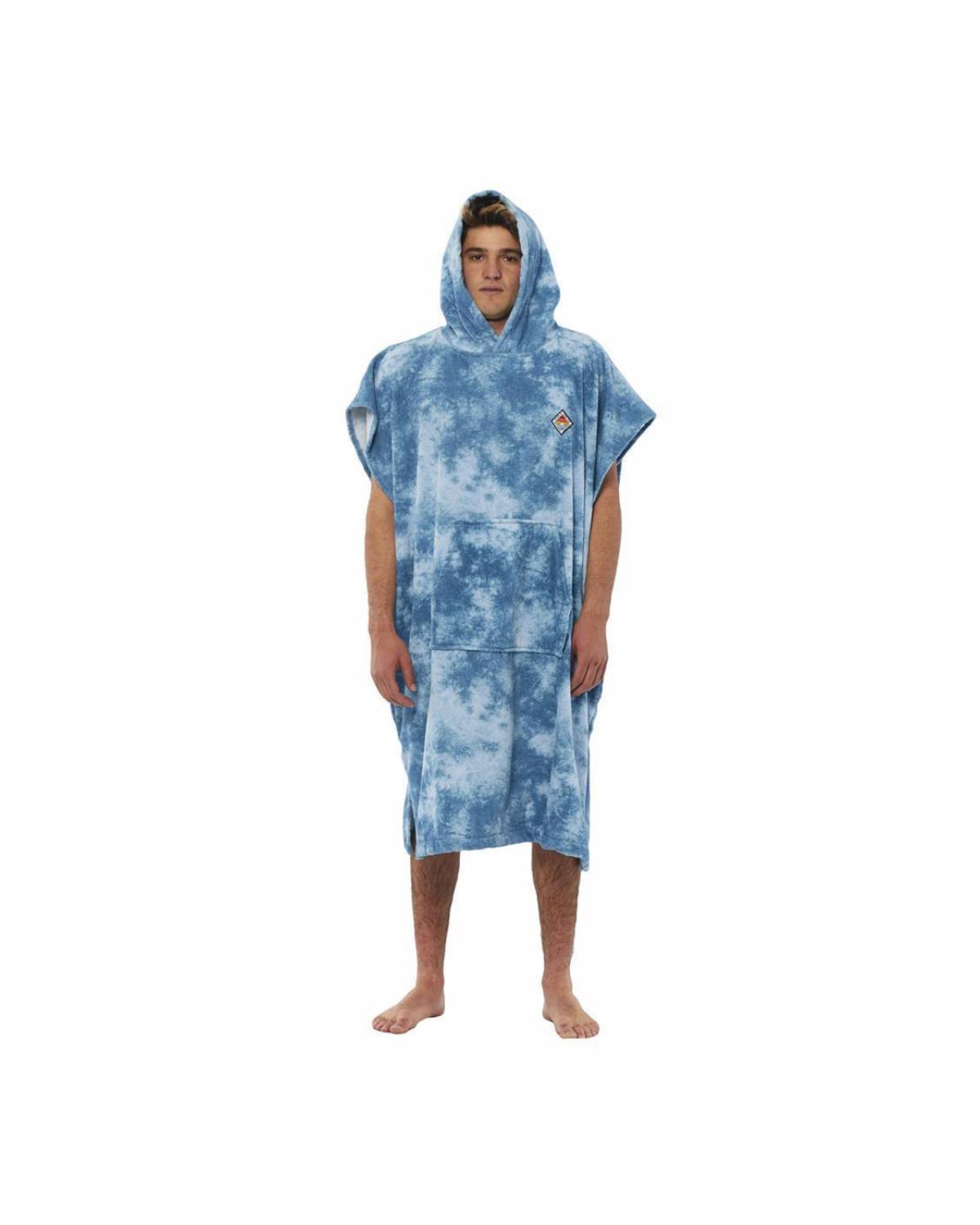 Vissla Changing Towel Poncho - Blue Tie Dye 