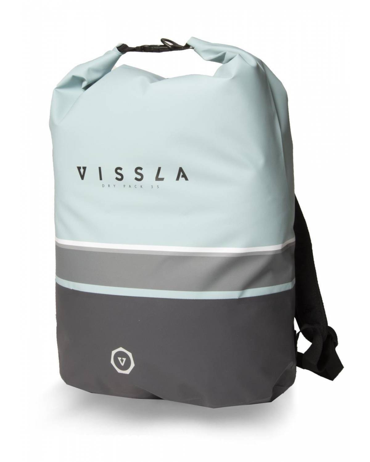 Vissla 7 Seas 35L Dry Backpack - Dusty Aqua side