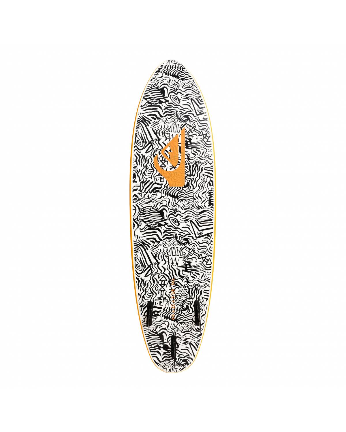 Quiksilver Discus Softboard 6'6 - Pumpkin bottom