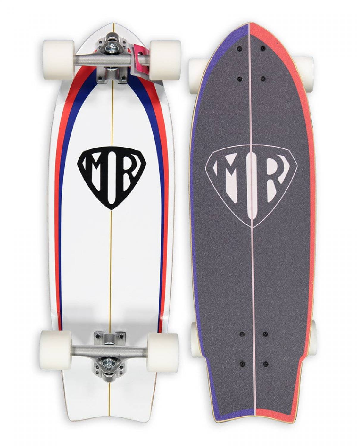 Quiksilver Mark Richards MR Edition Retro Cruiser Skateboard - White