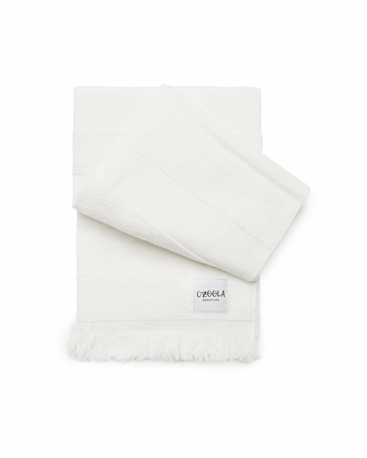 OZoola Pool To Beach Towel - White Wash fold