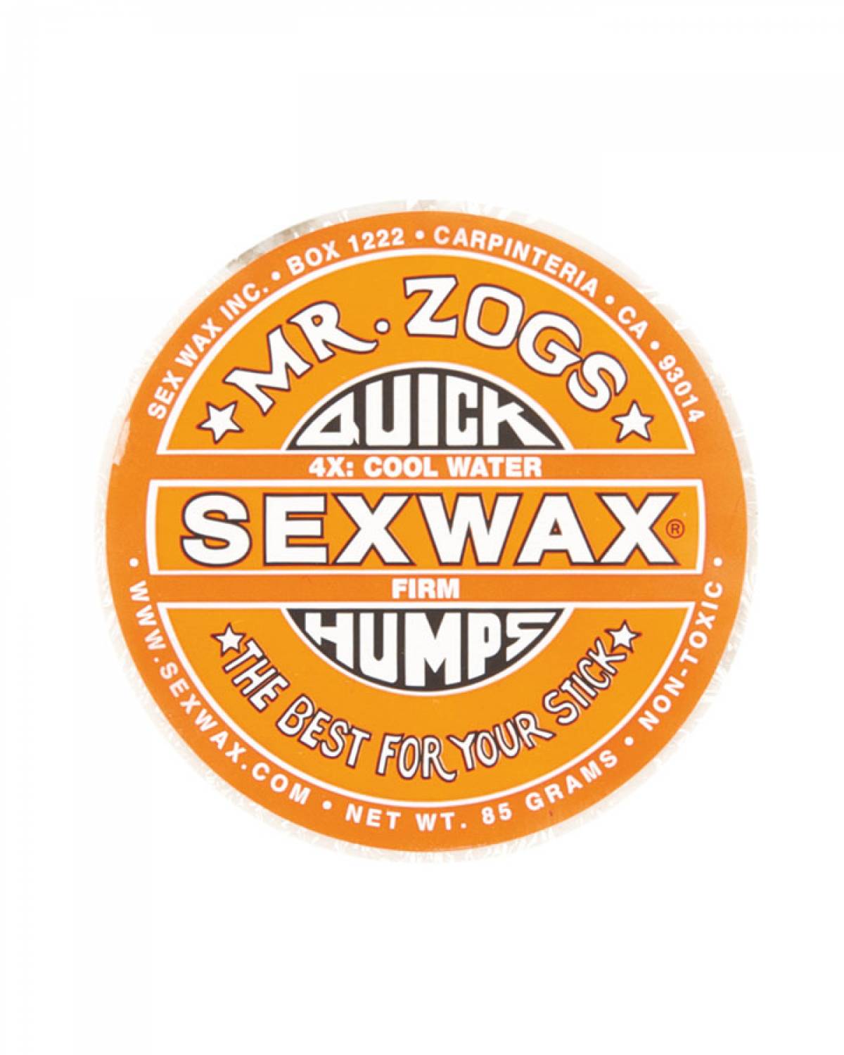 Mr Zogs Quick Humps Sex Wax orange mid cool temperature