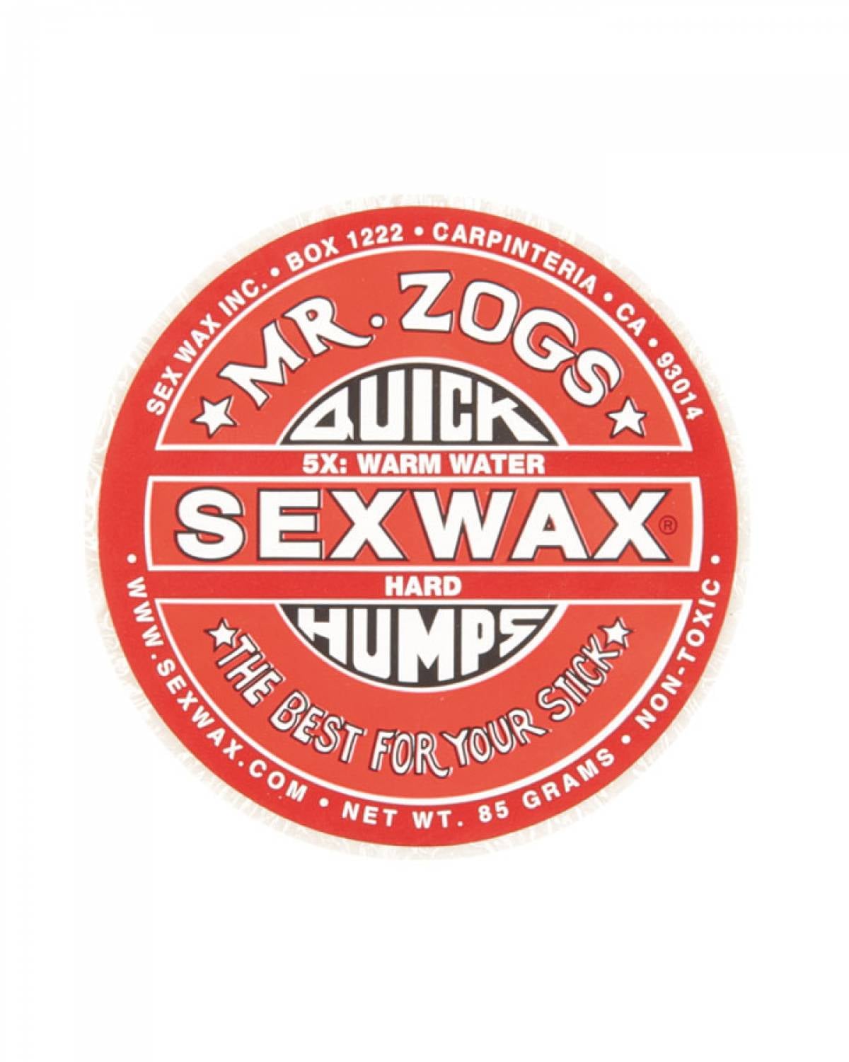 Quick Humps Warm Water Surf Wax by Mr Zogs Sex Wax - red