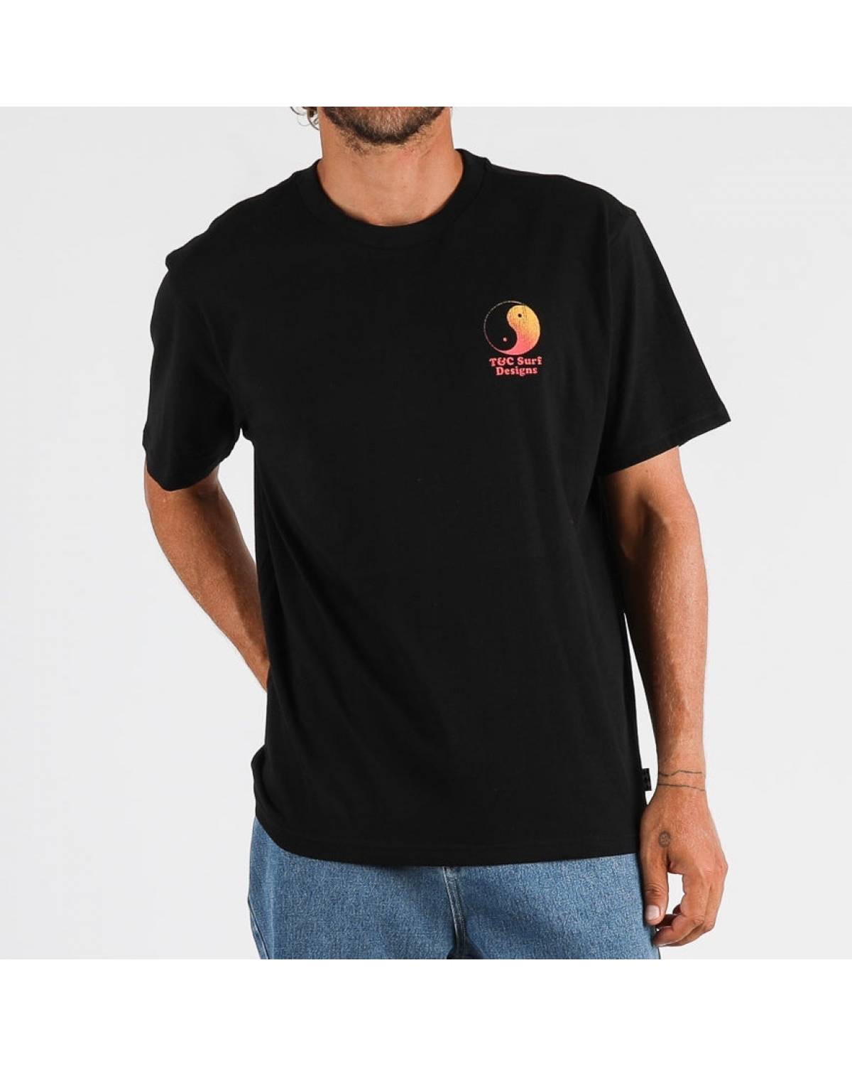 Retro Twin Tee - Black