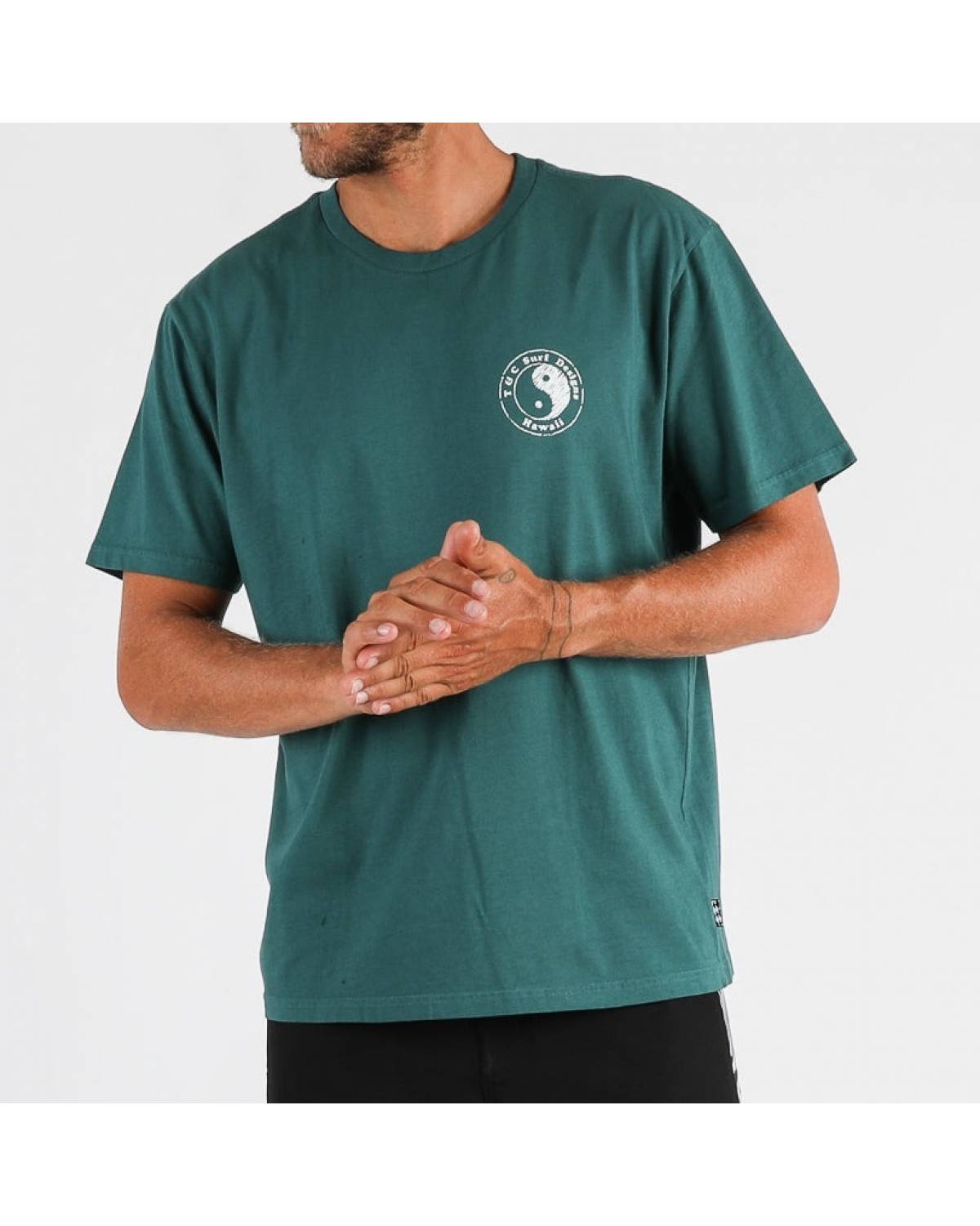 Monochrome Tee - Washed Emerald