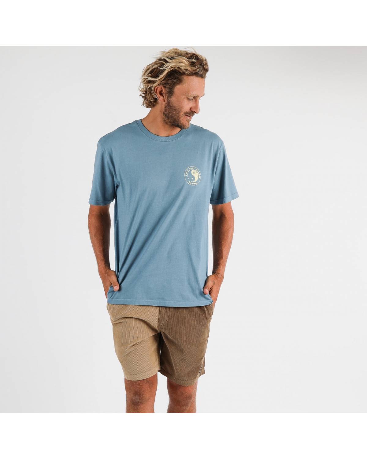 Monochrome Tee - Washed Ocean