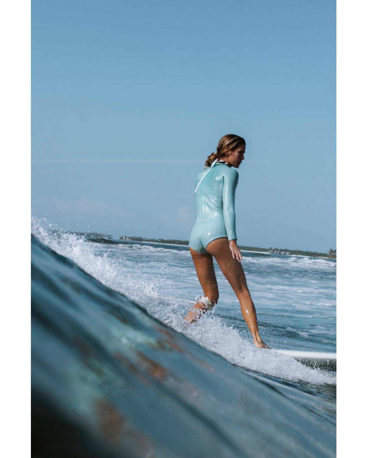Nikki van Dijk Springsuit Boyleg - Aquamarine Gradient
